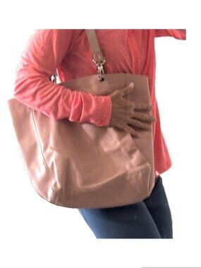 Rose Blush Pink Nine West Tote Bag with Wristlet and Card Holder